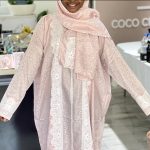 Djellaba femme design fleuri