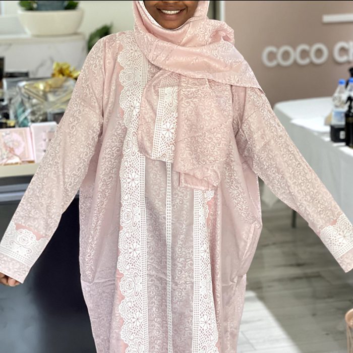 Djellaba femme design fleuri – Image 1